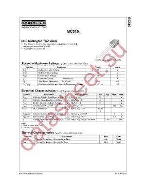 BC516_D27Z datasheet  